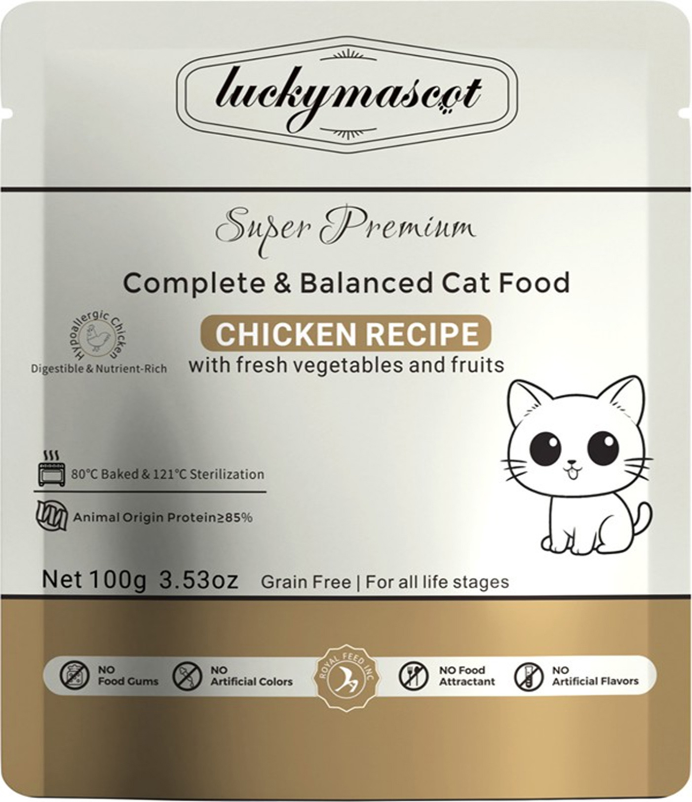 High Fresh Soft-Baked Cat Food (CHICKEN RECIP) (It is not dry cat food)